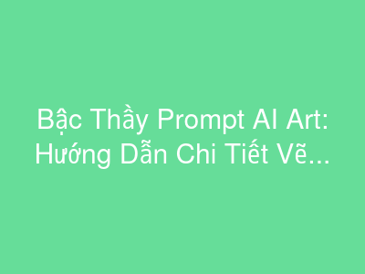 Bậc Thầy Prompt AI Art: Hướng Dẫn Chi Tiết Vẽ Cảnh "Chill" Hài Hước Cho Mọi Loài Vật